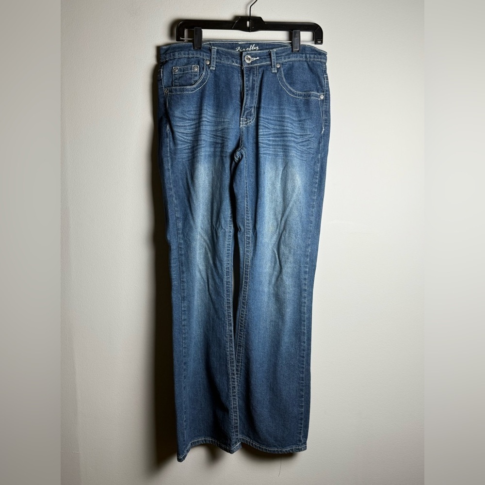 Miss Firefly Blue Straight-Leg Jeans with Medium Wash